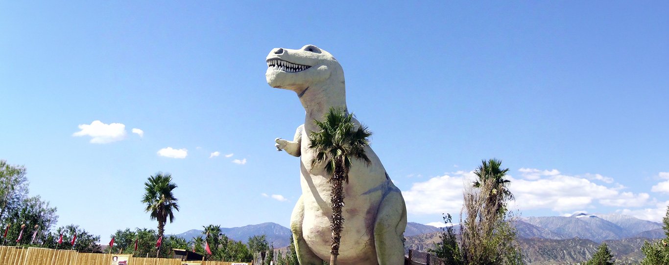 Mr. Rex at the Cabazon Dinosaurs in California