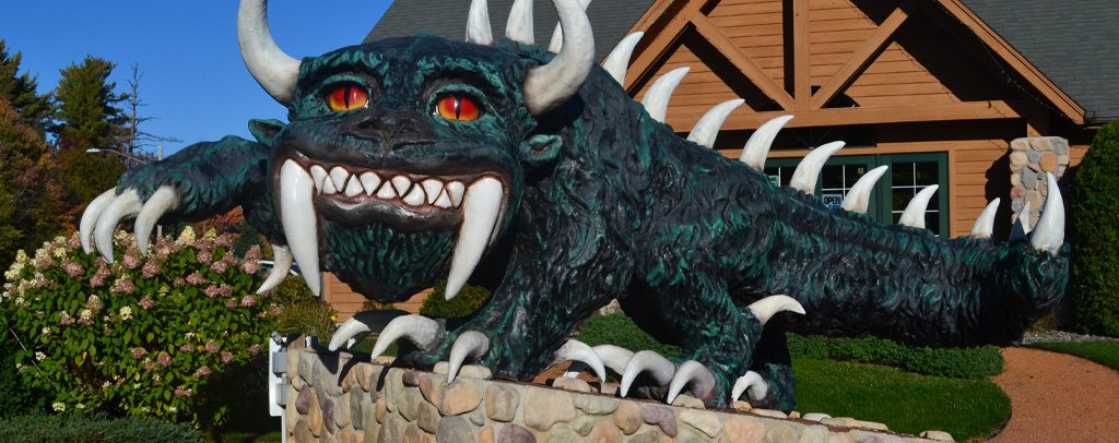 Hodag Statue in Rhinelander, Wisconsin