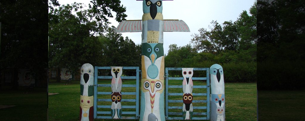 Ed Galloway’s Totem Pole Park in Chelsea, Oklahoma