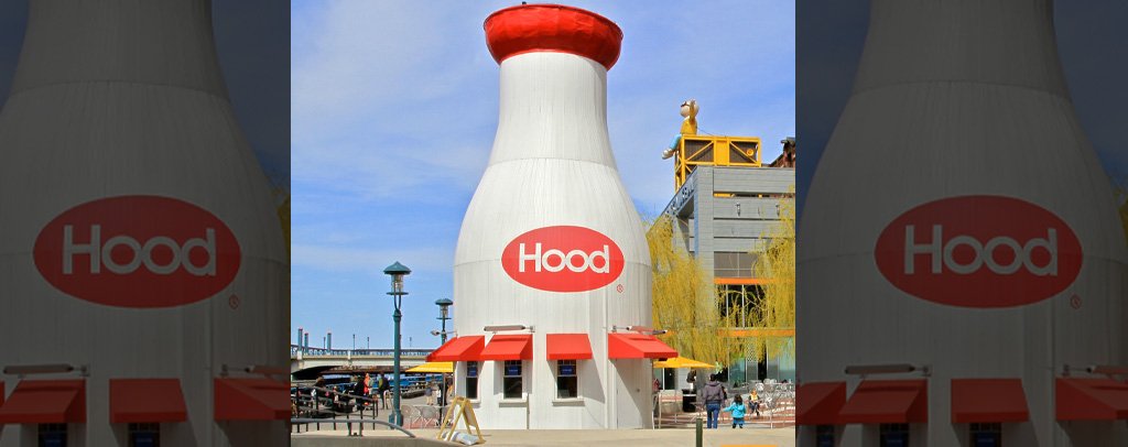 Hood Milk Bottle