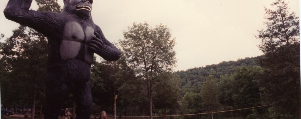 Giant King Kong statue at the former Dinosaur World attraction in Arkansas
