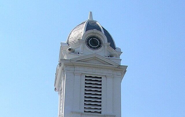 Historic Bath County Courthouse in Owingsville, Kentucky, home of the Bath County History Museum