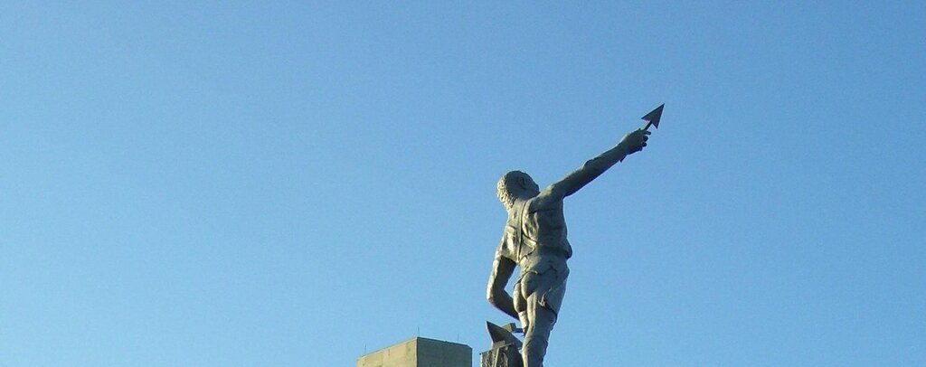 Vulcan cast-iron statue overlooking Birmingham, Alabama