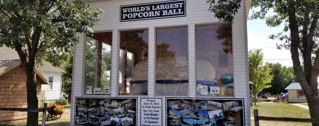 World’s Largest Popcorn Ball in Sac City, Iowa